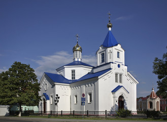 Resurrection Church in Ashmyany. Belarus