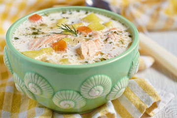Salmon soup