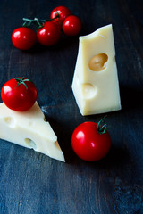 Cheese and tomatoes