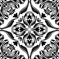 seamless pattern with baroque ornaments