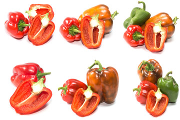paprika (pepper) isolated on a white background