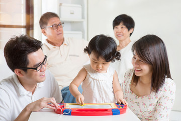 Fototapeta premium Learning fun with parents