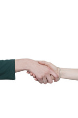 Business women handshake