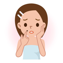 美容 ほくろ 女性