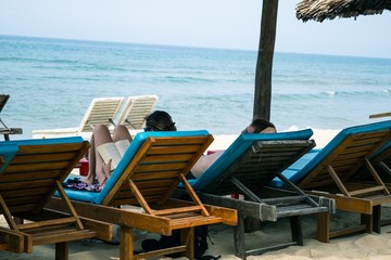 Paradise beach in caribbean tropical