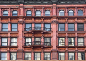 New York, ornate building facade