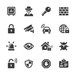 Security icons set.