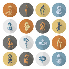 Happy Mothers Day Icons