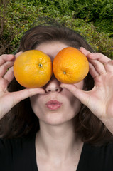 Woman and Orange