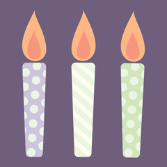 Birthday Card Candle