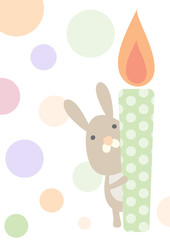 Birthday Card Rabbit