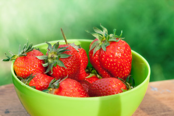 fresh organic strawberries