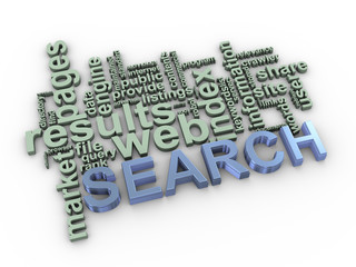3d search word tags