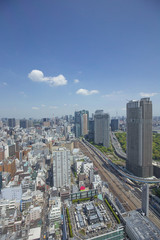 Naklejka premium 東京 汐留方面の眺め