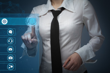 business, technology, internet and networking concept - business