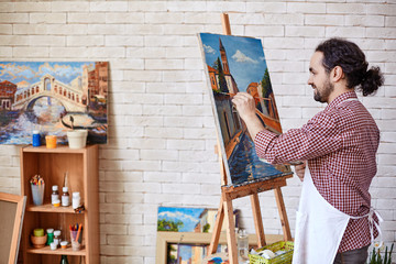 Fototapeta premium Painter working