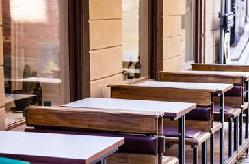 Cafe with tables
