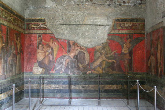 Pompeii fresco. Pompeii (Naples - Italy)