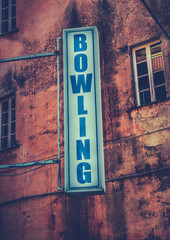 Bowling Sign