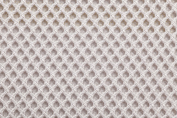 Shoes and clothing of mesh fabric texture