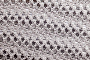 Shoes and clothing of mesh fabric texture