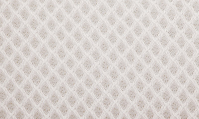 Shoes and clothing of mesh fabric texture