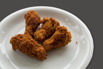 chicken drumsticks spice bake fried snack  hot herb concept