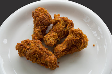 chicken drumsticks spice bake fried snack  hot herb concept