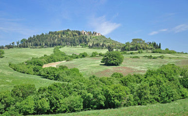 Bergdorf in der Toskana nahe dem Val d`Elsa