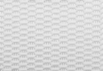 Shoes and clothing of mesh fabric texture