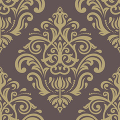 Fototapeta premium Damask Seamless Pattern