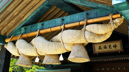 出雲大社　神楽殿　大注連縄