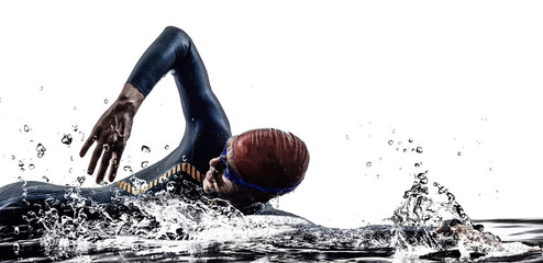 Fototapety  mężczyzna triathlon iron man sportowiec pływacy pływacy