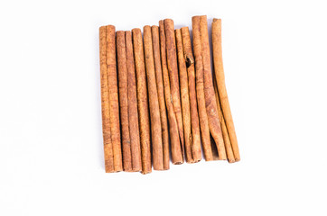 cinnamon isolated on white