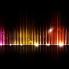 Blurred Equalizer Music Background