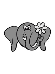 Elephant sweet funny comic pachyderm