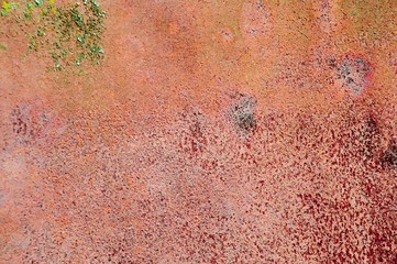 Old red rusty the surface of the background
