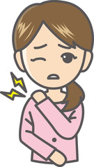 肩こりの女性