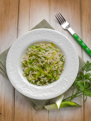 risotto with leek
