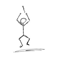 Man with an exclamation mark