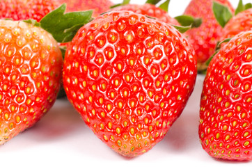 close up of strawberries