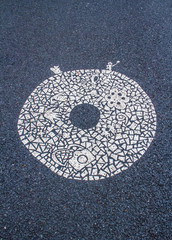 Street floor art