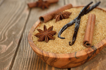 Brown sugar, anise, vanilla and cinnamon