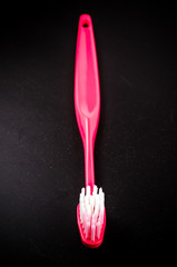 Red colorful toothbrushs