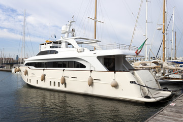 Fototapeta premium Yacht in pier