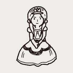 Fototapeta premium princess doodle