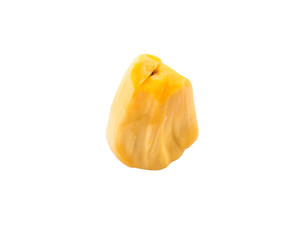 Exotic jackfruit over white background