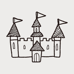 castle doodle - 82905586