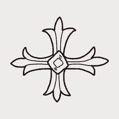 royal cross doodle