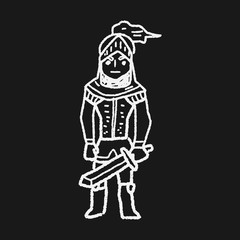 knight doodle